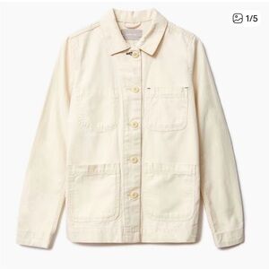 Everlane Off-White Denim Chore Jacket